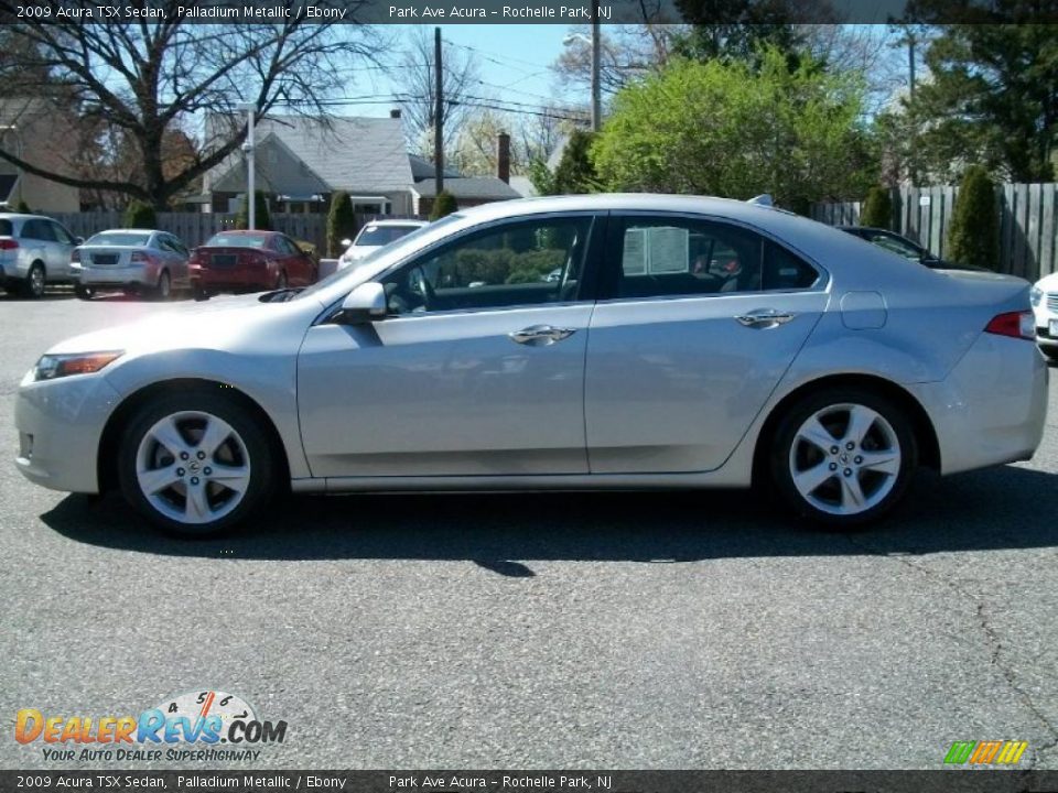 2009 Acura TSX Sedan Palladium Metallic / Ebony Photo #6