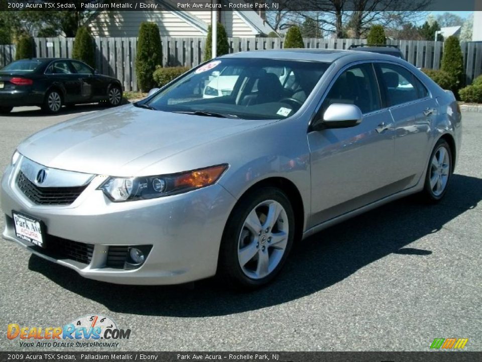 2009 Acura TSX Sedan Palladium Metallic / Ebony Photo #7