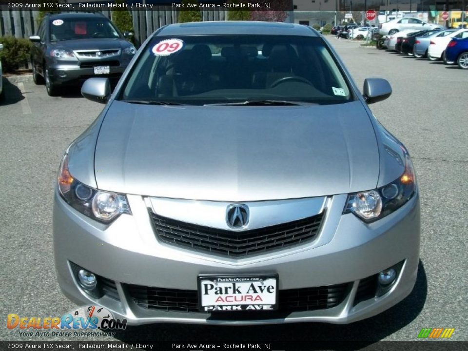 2009 Acura TSX Sedan Palladium Metallic / Ebony Photo #8