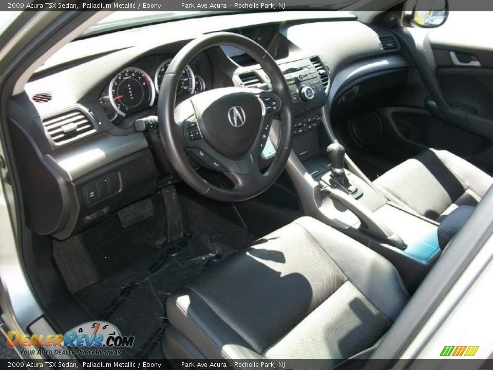 2009 Acura TSX Sedan Palladium Metallic / Ebony Photo #10