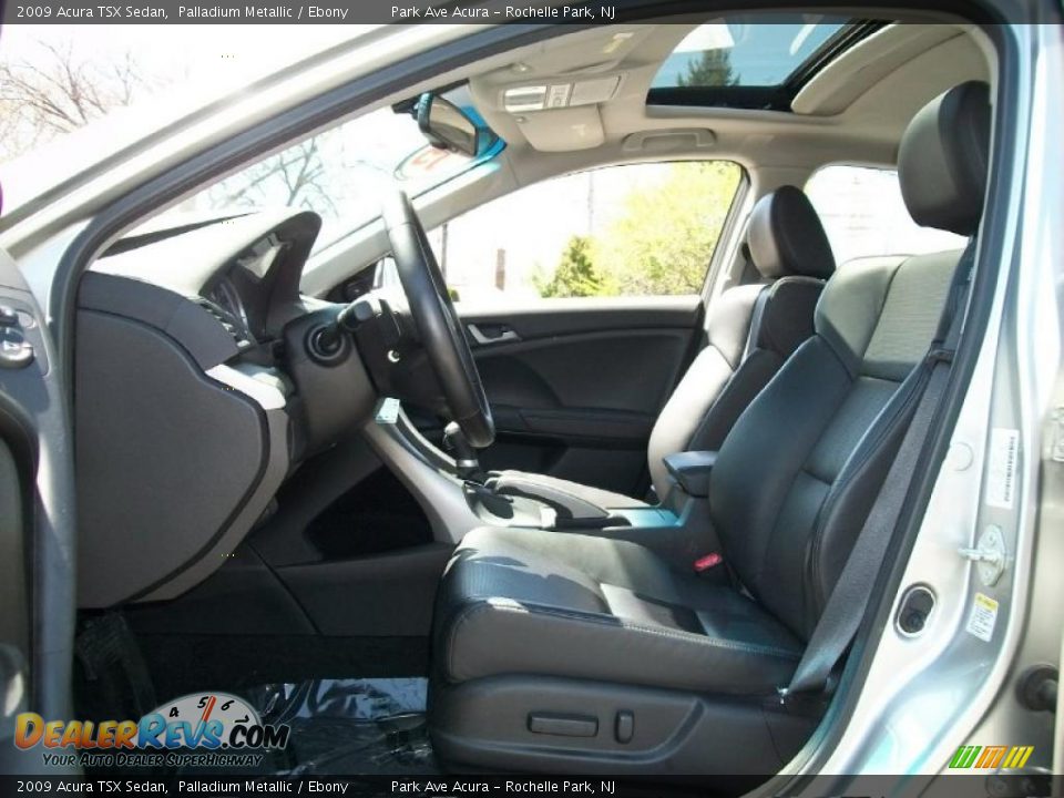 2009 Acura TSX Sedan Palladium Metallic / Ebony Photo #12