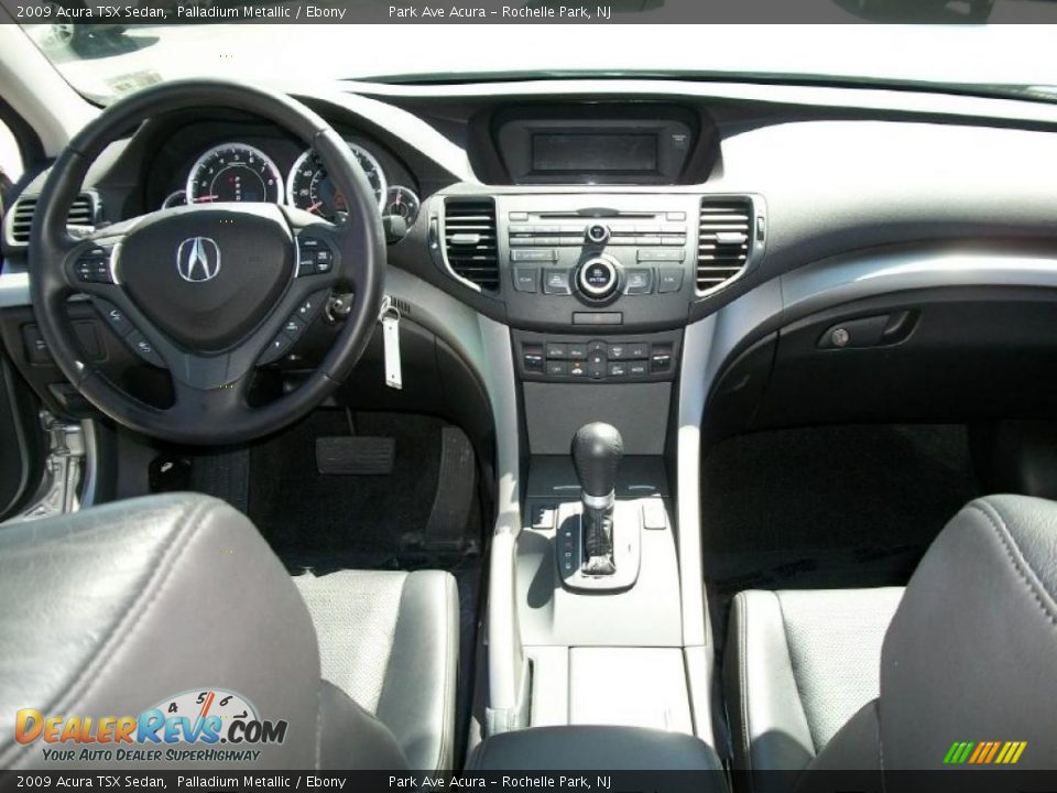 2009 Acura TSX Sedan Palladium Metallic / Ebony Photo #14