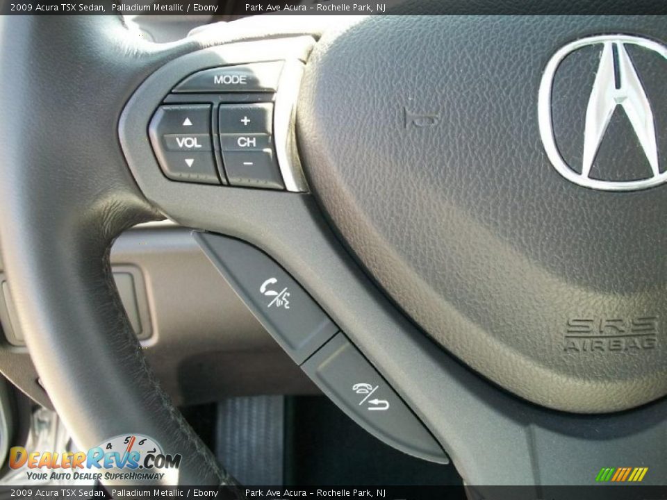 2009 Acura TSX Sedan Palladium Metallic / Ebony Photo #16
