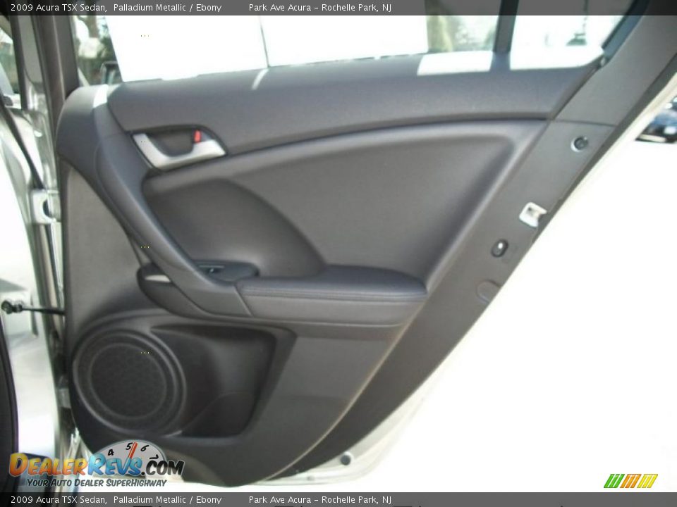 2009 Acura TSX Sedan Palladium Metallic / Ebony Photo #24