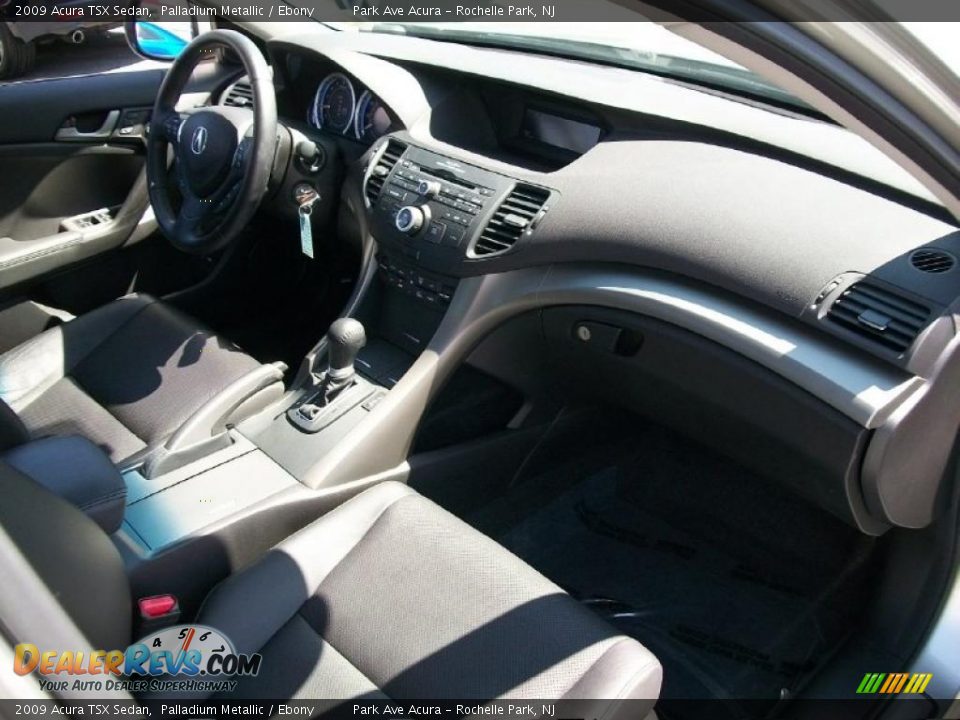 2009 Acura TSX Sedan Palladium Metallic / Ebony Photo #27