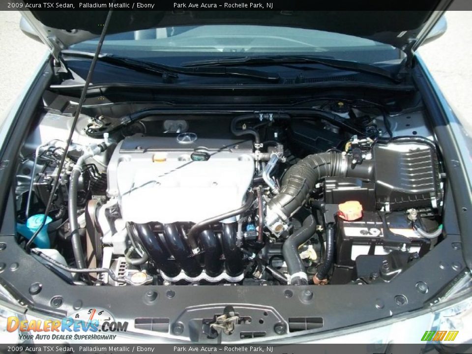 2009 Acura TSX Sedan Palladium Metallic / Ebony Photo #31