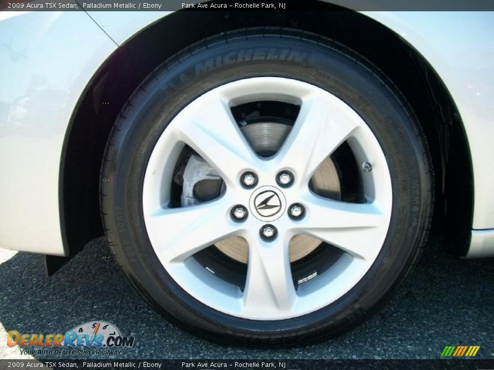 2009 Acura TSX Sedan Palladium Metallic / Ebony Photo #33