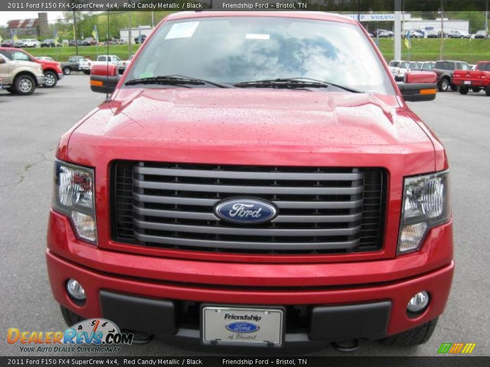 2011 Ford F150 FX4 SuperCrew 4x4 Red Candy Metallic / Black Photo #3