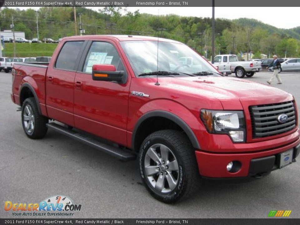 2011 Ford F150 FX4 SuperCrew 4x4 Red Candy Metallic / Black Photo #4
