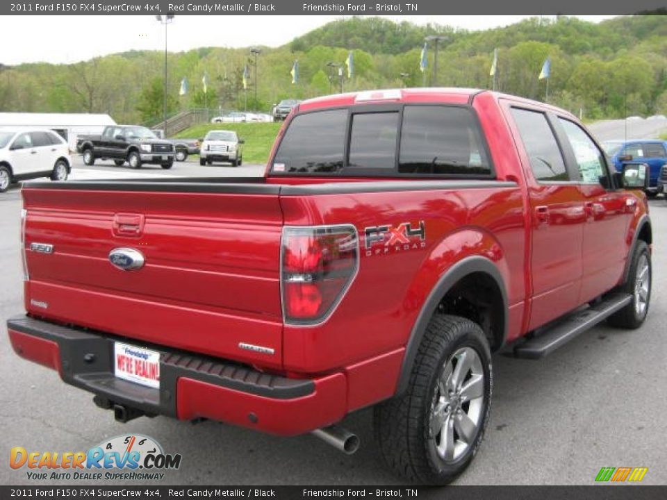 2011 Ford F150 FX4 SuperCrew 4x4 Red Candy Metallic / Black Photo #6