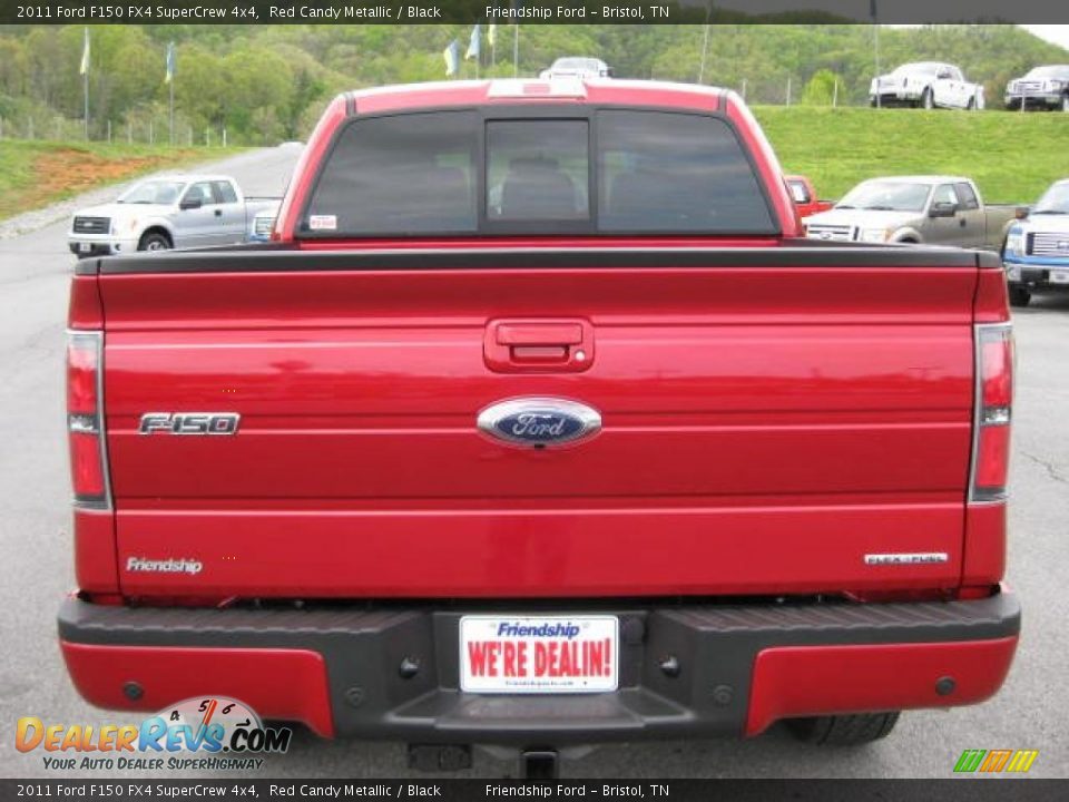 2011 Ford F150 FX4 SuperCrew 4x4 Red Candy Metallic / Black Photo #7
