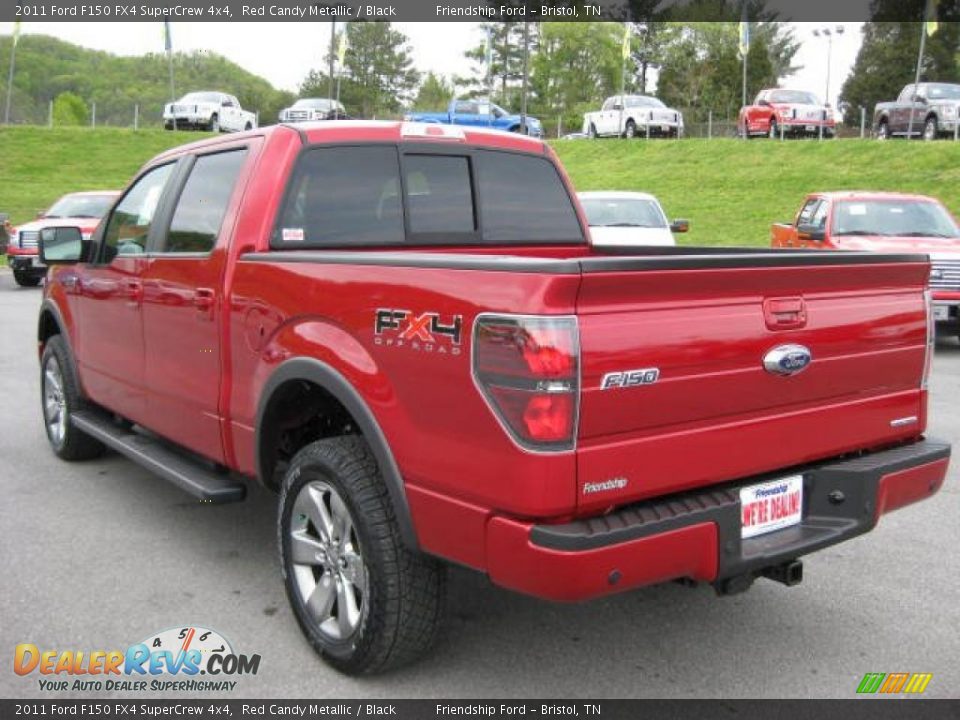 2011 Ford F150 FX4 SuperCrew 4x4 Red Candy Metallic / Black Photo #8
