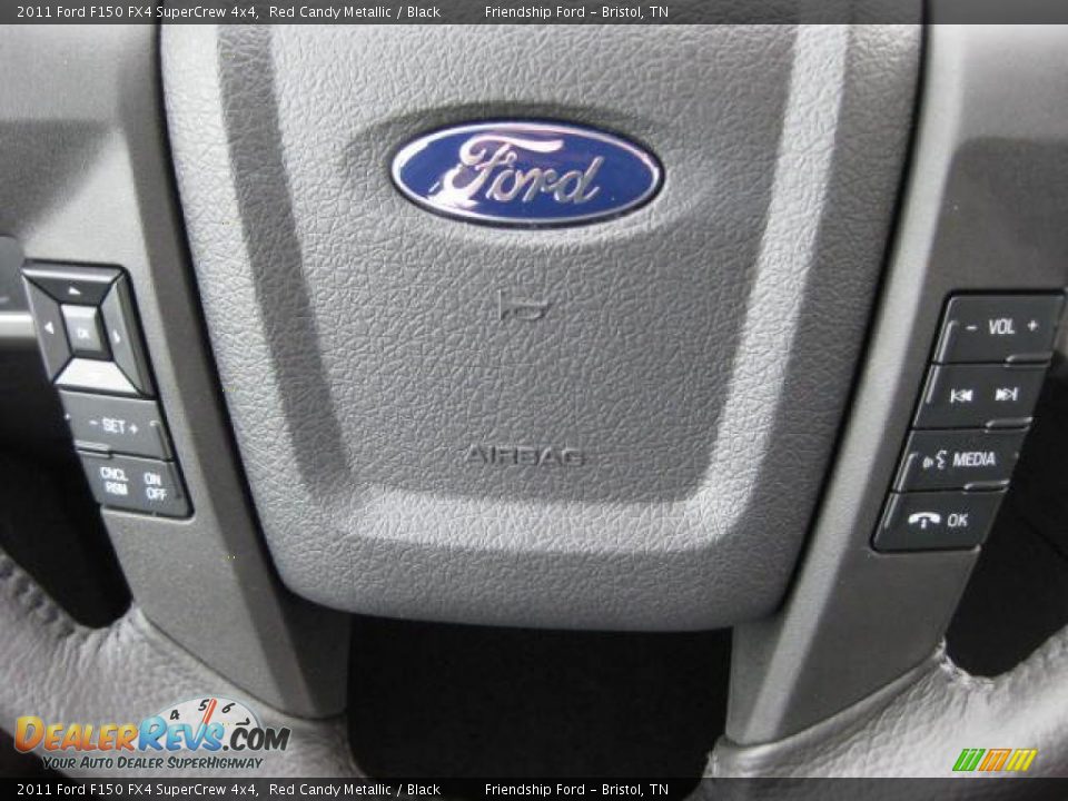 2011 Ford F150 FX4 SuperCrew 4x4 Red Candy Metallic / Black Photo #22