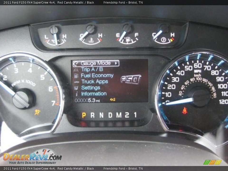 2011 Ford F150 FX4 SuperCrew 4x4 Gauges Photo #23