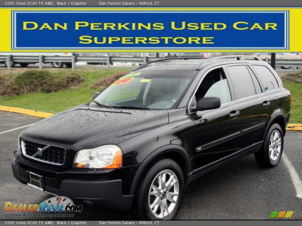 2005 Volvo XC90 T6 AWD Black / Graphite Photo #1