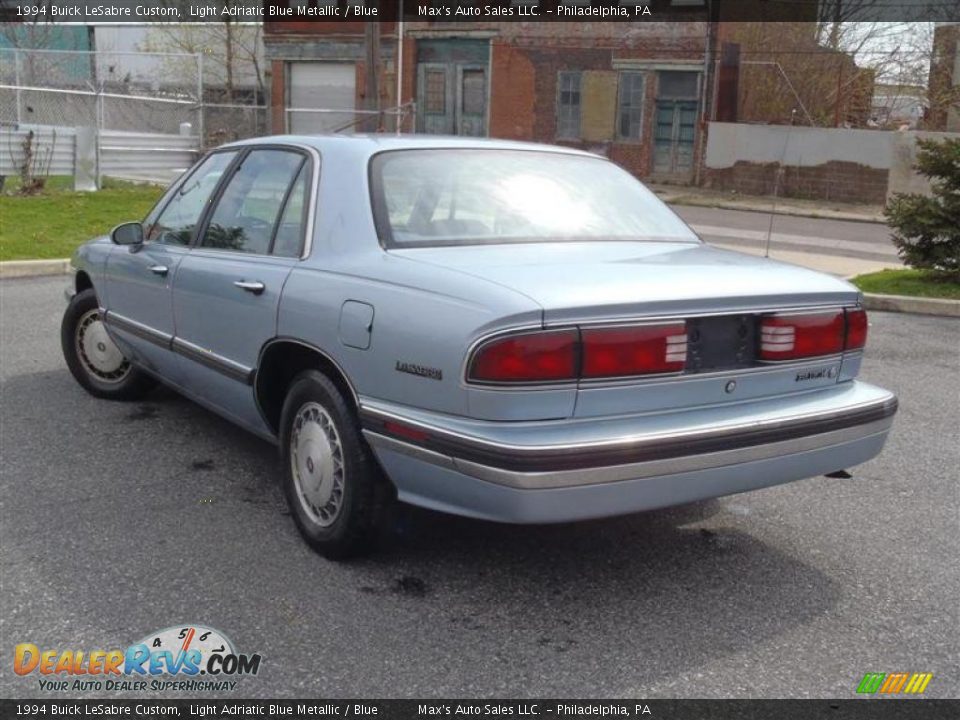 Light Adriatic Blue Metallic 1994 Buick LeSabre Custom Photo #8