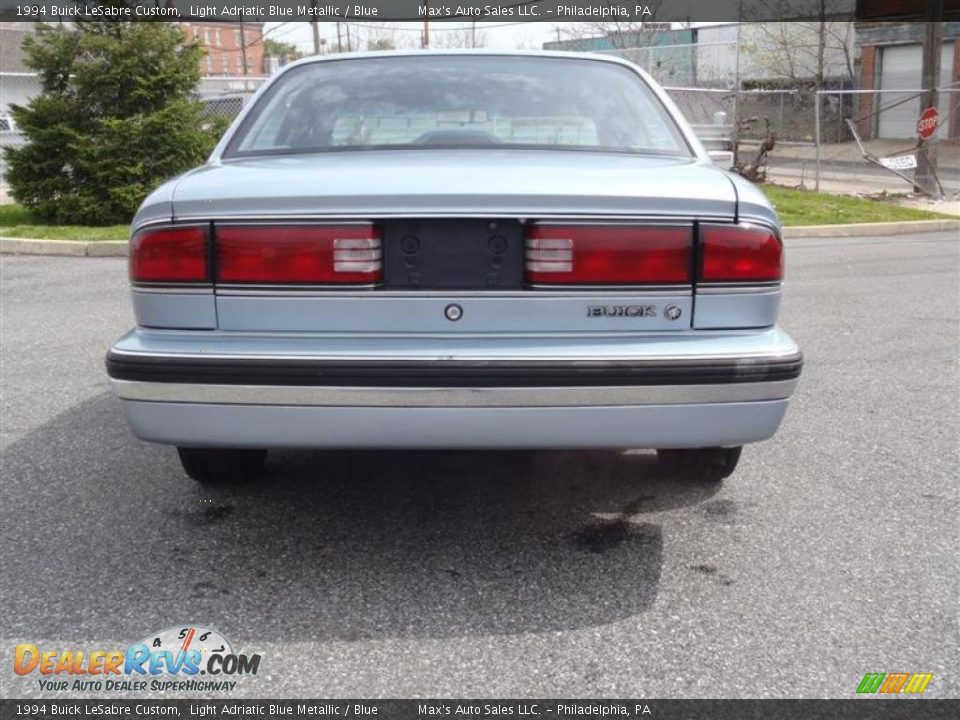 1994 Buick LeSabre Custom Light Adriatic Blue Metallic / Blue Photo #10