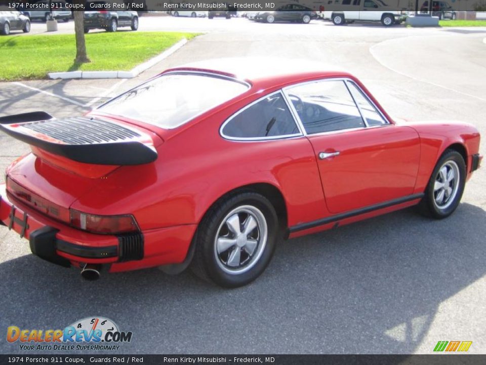 1974 Porsche 911 Coupe Guards Red / Red Photo #5