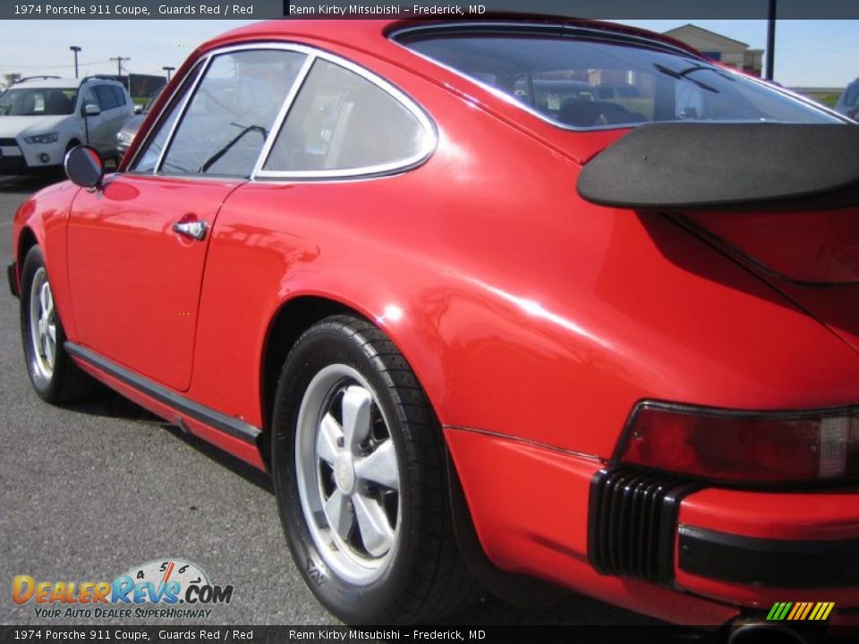 1974 Porsche 911 Coupe Guards Red / Red Photo #8