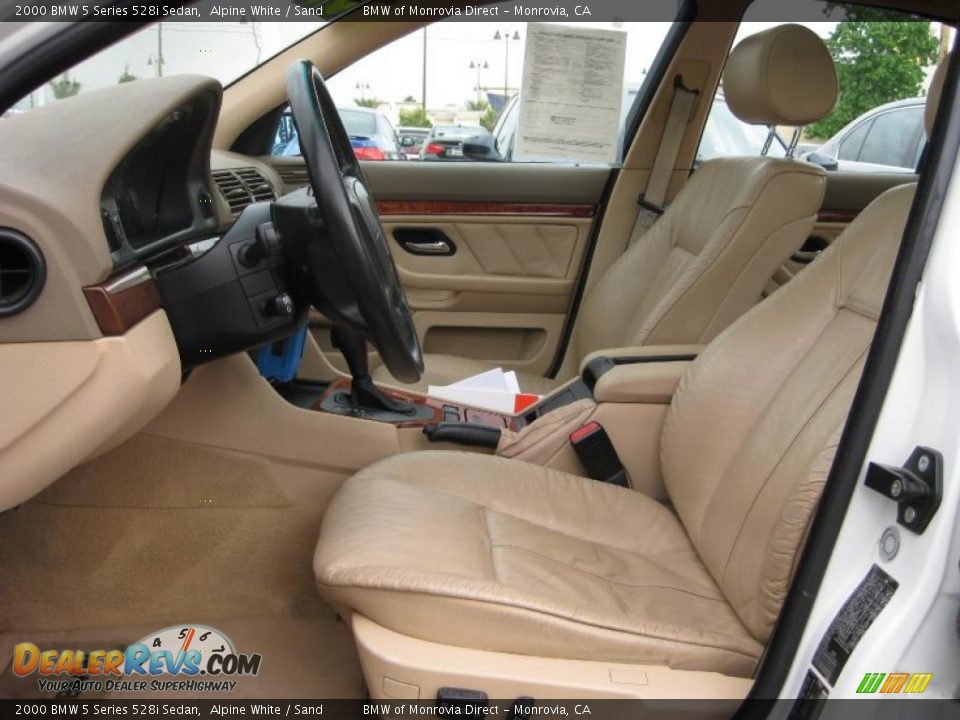 Sand Interior - 2000 BMW 5 Series 528i Sedan Photo #6