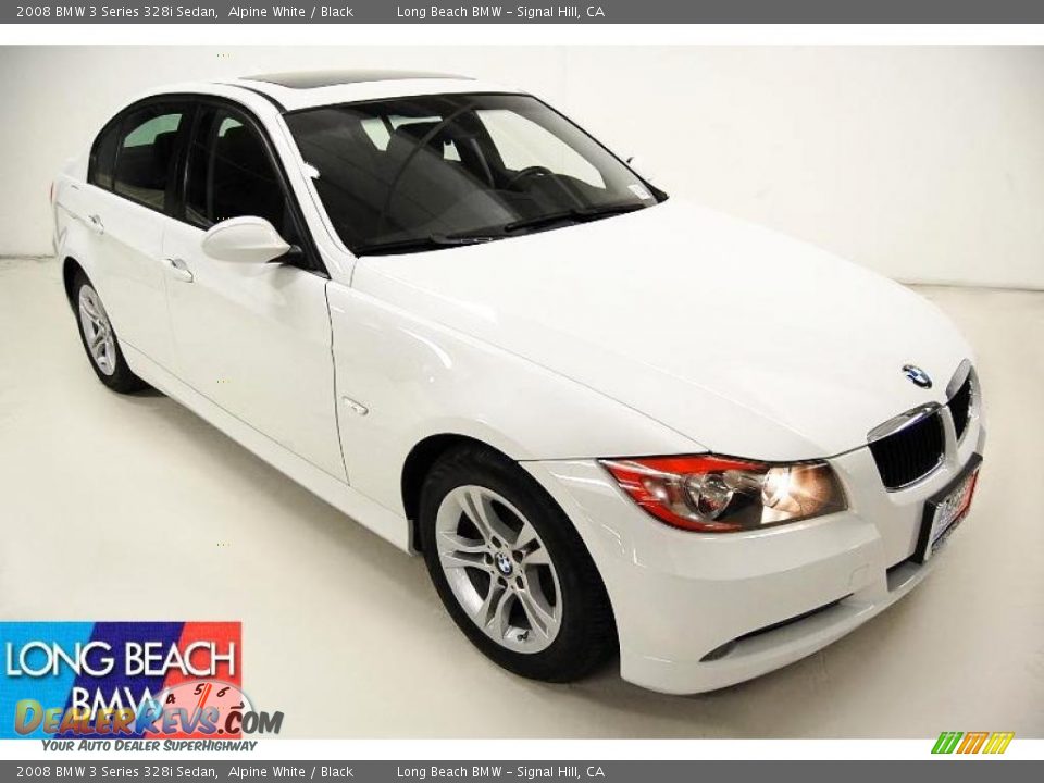 2008 BMW 3 Series 328i Sedan Alpine White / Black Photo #1