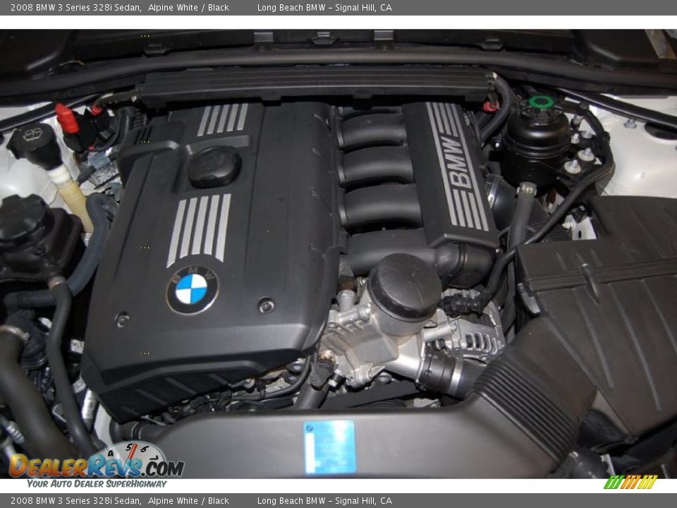 2008 BMW 3 Series 328i Sedan Alpine White / Black Photo #17