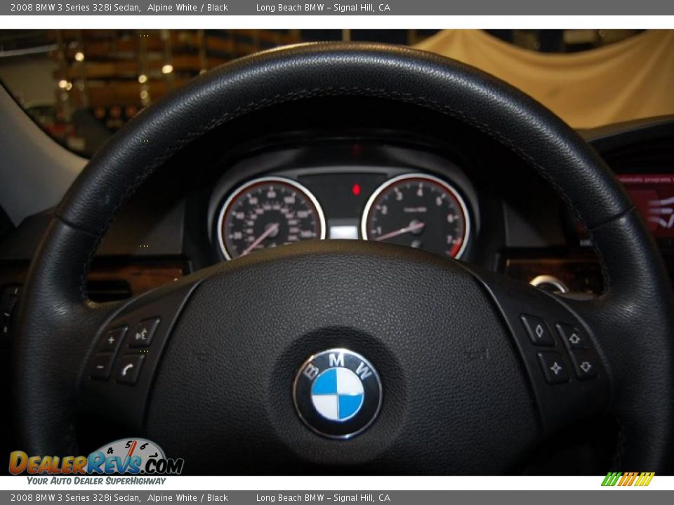 2008 BMW 3 Series 328i Sedan Alpine White / Black Photo #32