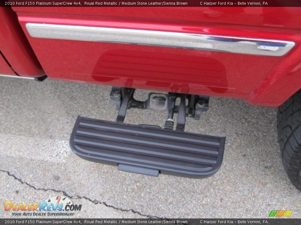 2010 Ford F150 Platinum SuperCrew 4x4 Royal Red Metallic / Medium Stone Leather/Sienna Brown Photo #7