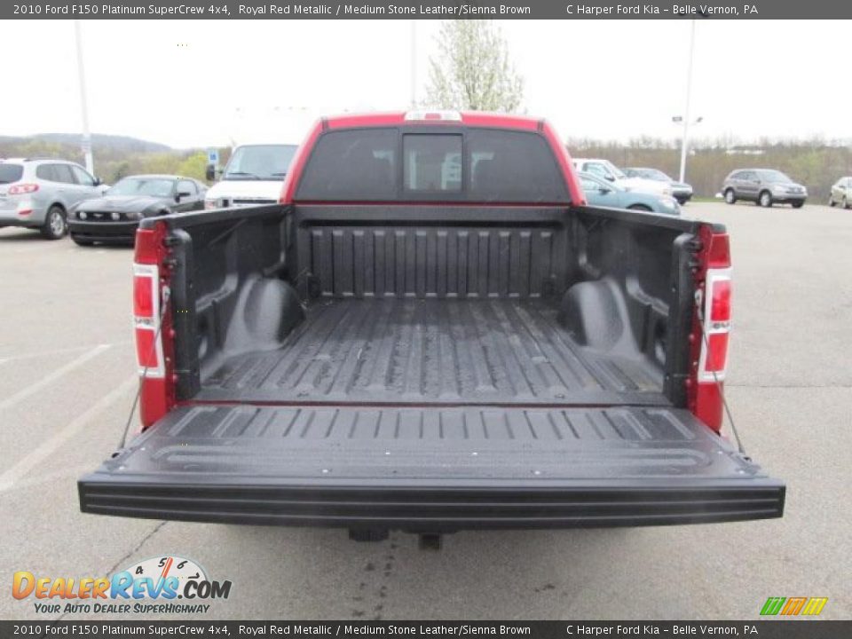 2010 Ford F150 Platinum SuperCrew 4x4 Royal Red Metallic / Medium Stone Leather/Sienna Brown Photo #11