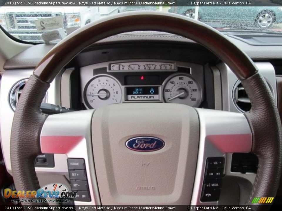2010 Ford F150 Platinum SuperCrew 4x4 Steering Wheel Photo #22