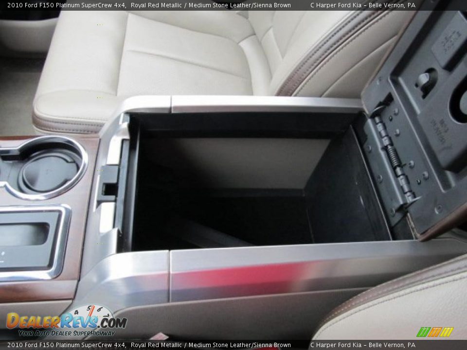 2010 Ford F150 Platinum SuperCrew 4x4 Royal Red Metallic / Medium Stone Leather/Sienna Brown Photo #23