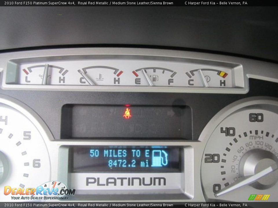 2010 Ford F150 Platinum SuperCrew 4x4 Gauges Photo #25