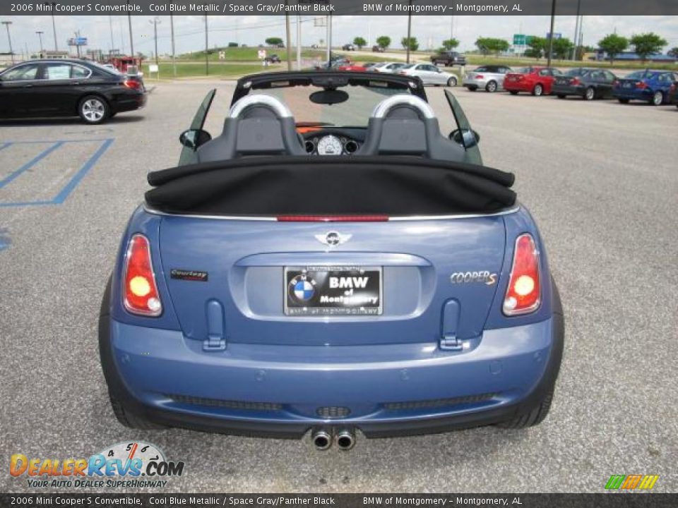 2006 Mini Cooper S Convertible Cool Blue Metallic / Space Gray/Panther Black Photo #5