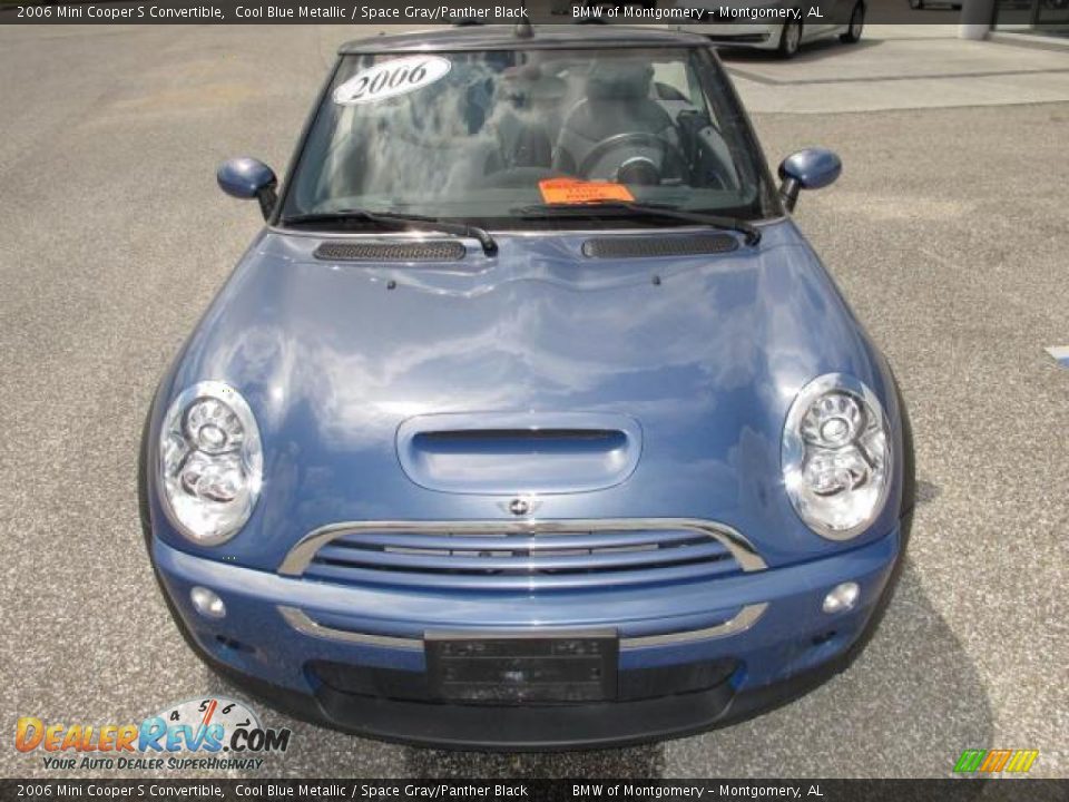 2006 Mini Cooper S Convertible Cool Blue Metallic / Space Gray/Panther Black Photo #10