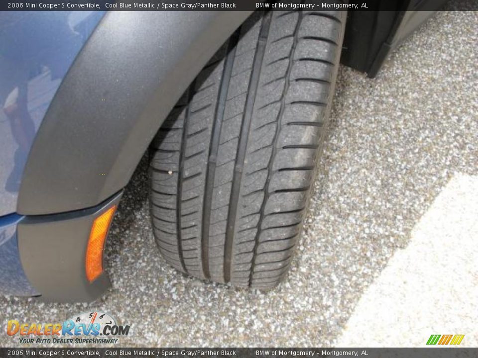 2006 Mini Cooper S Convertible Cool Blue Metallic / Space Gray/Panther Black Photo #12