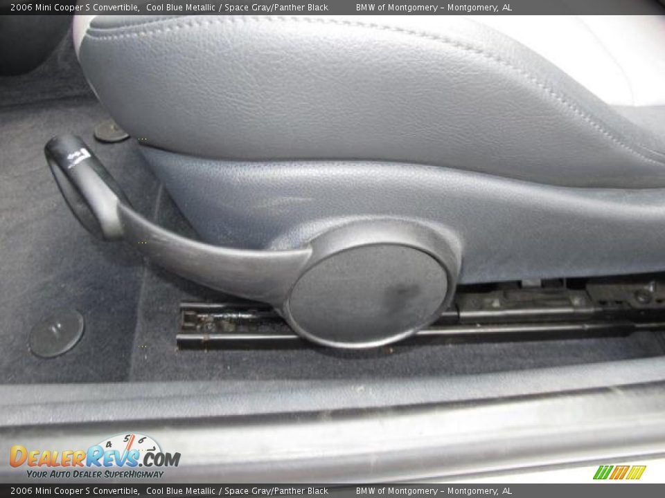 2006 Mini Cooper S Convertible Cool Blue Metallic / Space Gray/Panther Black Photo #15