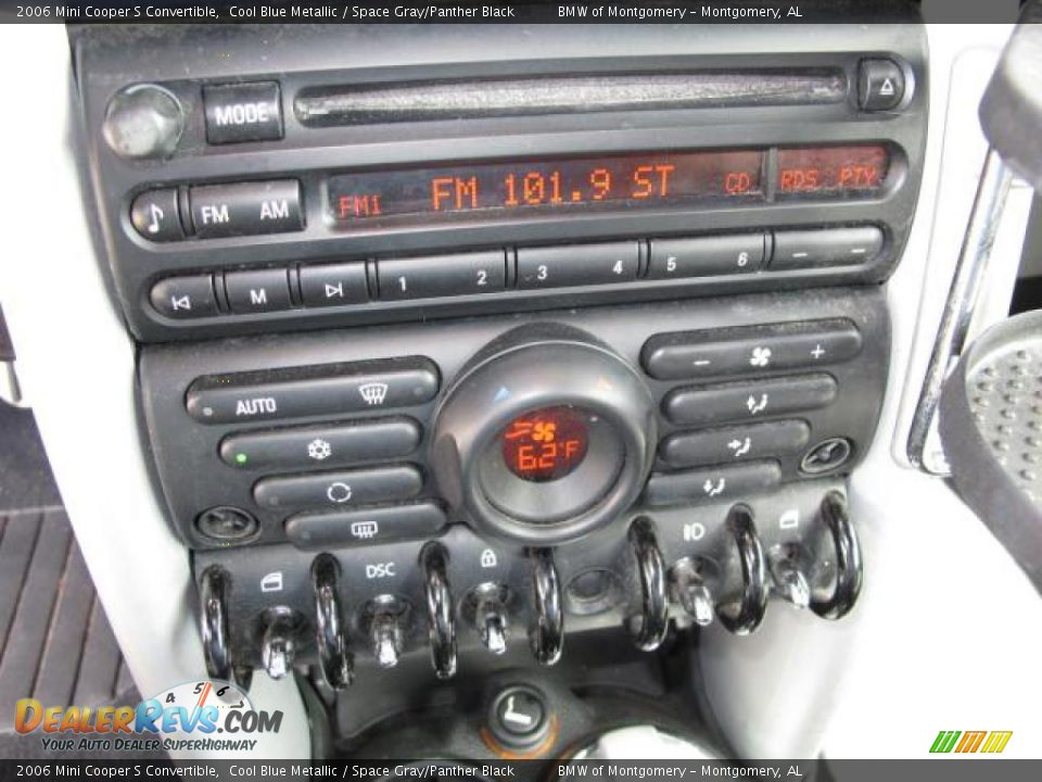 2006 Mini Cooper S Convertible Cool Blue Metallic / Space Gray/Panther Black Photo #24