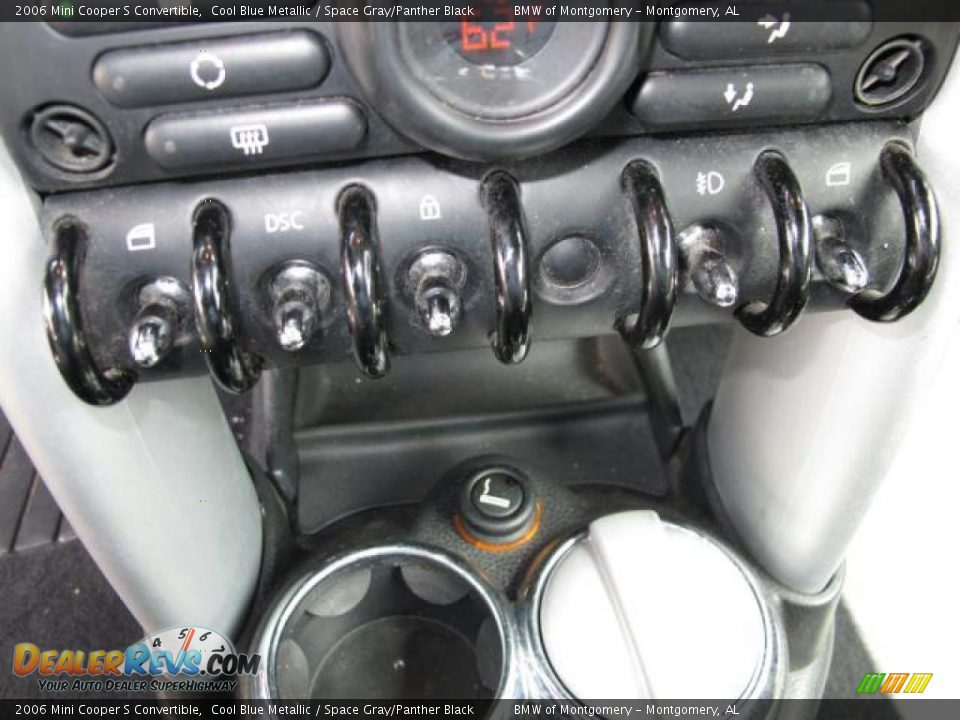 2006 Mini Cooper S Convertible Cool Blue Metallic / Space Gray/Panther Black Photo #25
