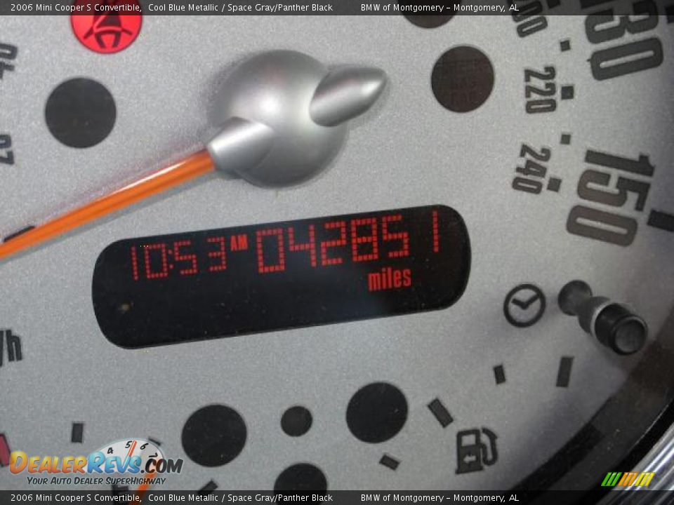2006 Mini Cooper S Convertible Cool Blue Metallic / Space Gray/Panther Black Photo #29