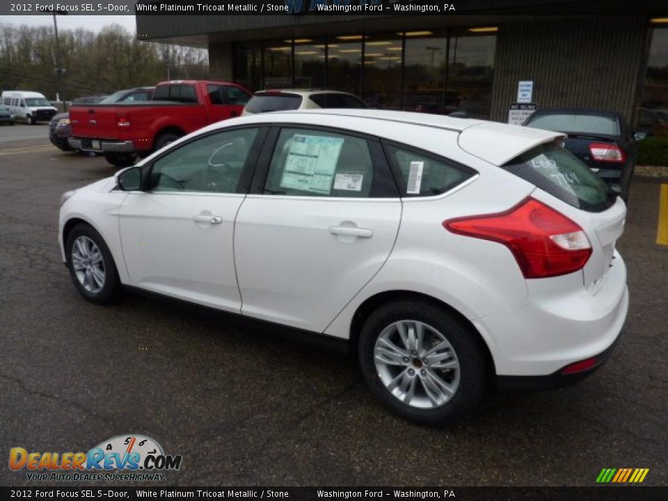 White Platinum Tricoat Metallic 2012 Ford Focus SEL 5-Door Photo #2