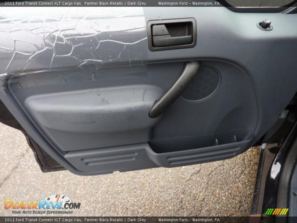 2011 Ford Transit Connect XLT Cargo Van Panther Black Metallic / Dark Grey Photo #12