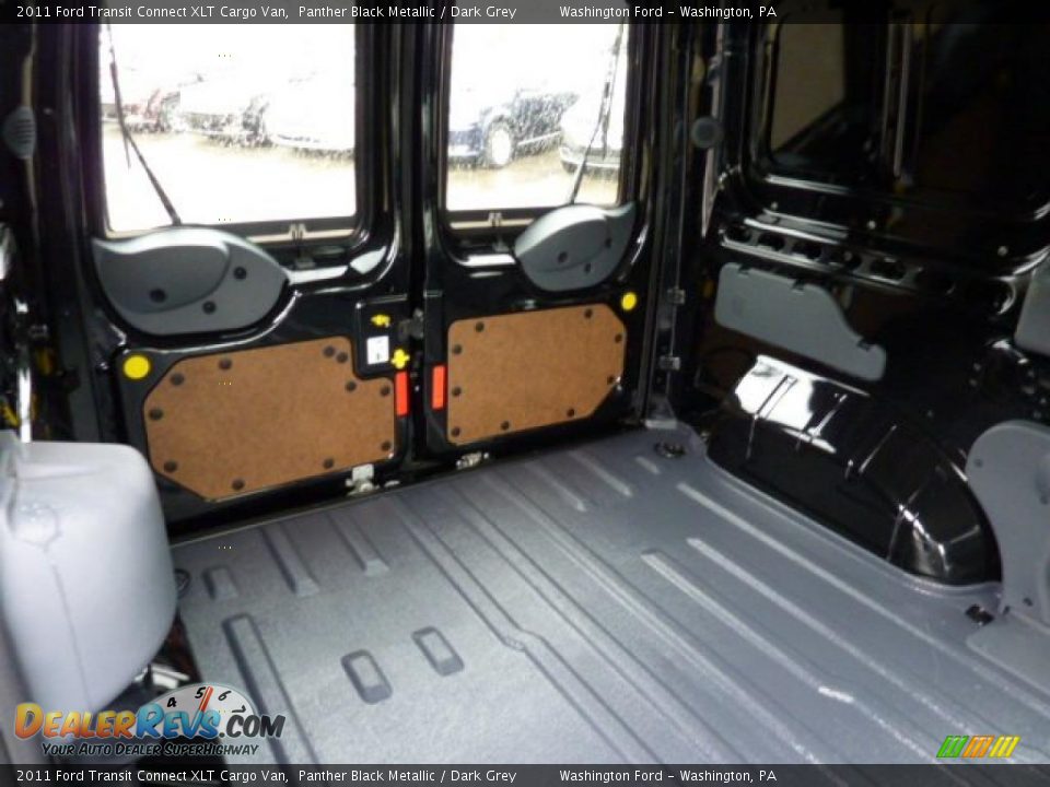 2011 Ford Transit Connect XLT Cargo Van Panther Black Metallic / Dark Grey Photo #14