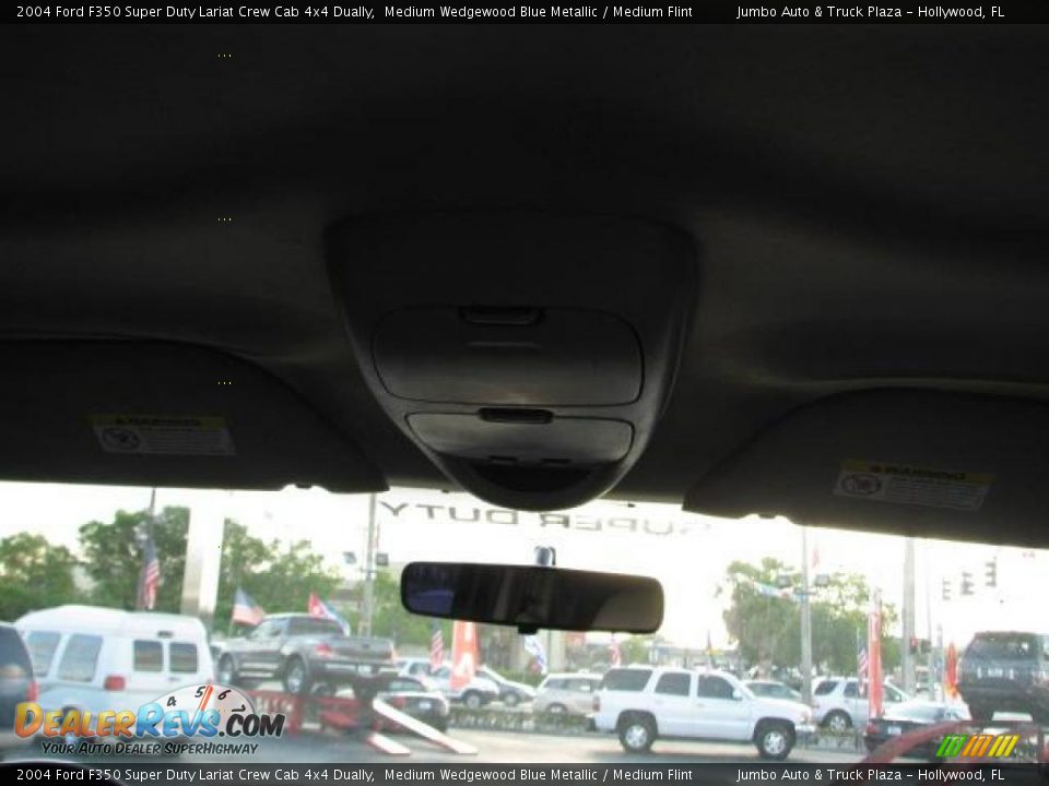 2004 Ford F350 Super Duty Lariat Crew Cab 4x4 Dually Medium Wedgewood Blue Metallic / Medium Flint Photo #21