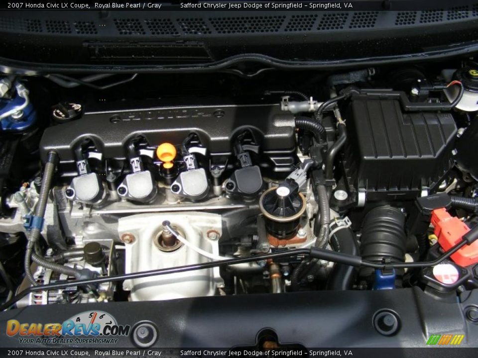 2007 Honda Civic LX Coupe 1.8L SOHC 16V 4 Cylinder Engine Photo #10