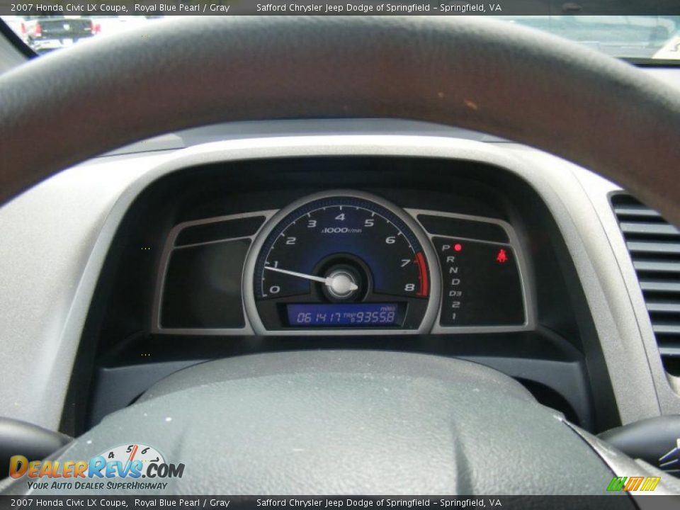 2007 Honda Civic LX Coupe Gauges Photo #11