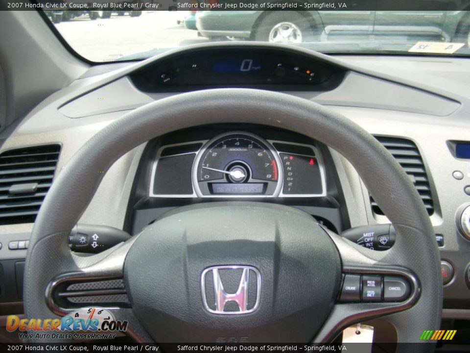 2007 Honda Civic LX Coupe Gauges Photo #12