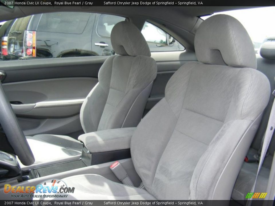 Gray Interior - 2007 Honda Civic LX Coupe Photo #17