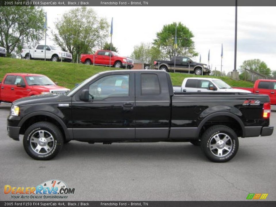 2005 Ford F150 FX4 SuperCab 4x4 Black / Black Photo #1