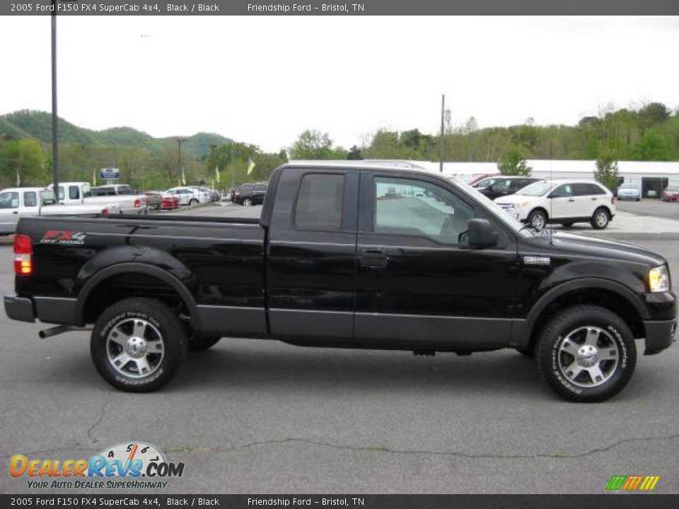 2005 Ford F150 FX4 SuperCab 4x4 Black / Black Photo #5