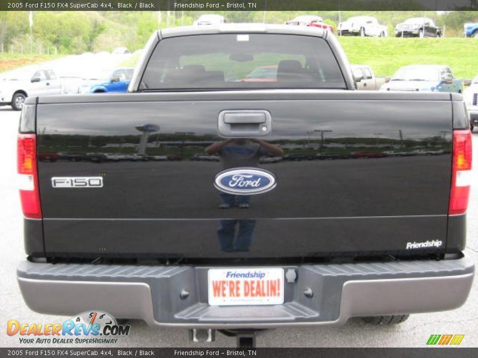 2005 Ford F150 FX4 SuperCab 4x4 Black / Black Photo #7